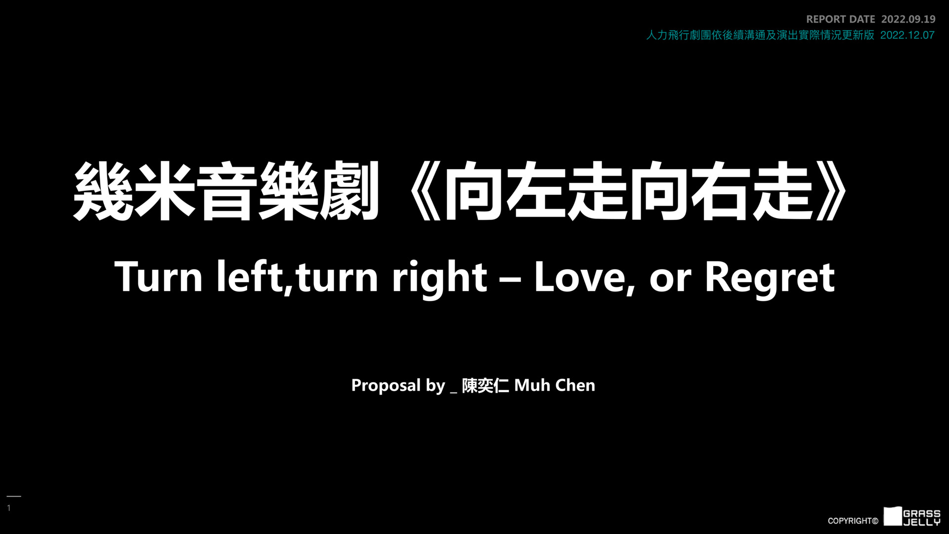幾米音樂劇《向左走向右走》數位體驗版